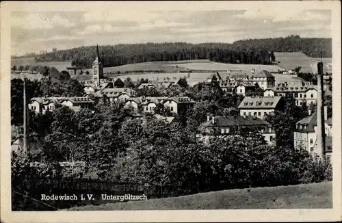 Ak Untergöltzsch Rodewisch im Vogtland Sachsen, Gesamtansicht