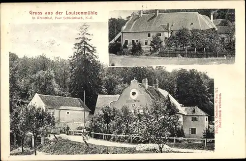 Ak Kreuttal Schleinbach in Niederösterreich, Louisenmühle