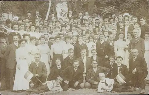 Foto Ak Kleinzschocher Leipzig in Sachsen, Konditor Gehilfen Verein, Ausflugsgesellschaft