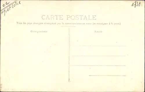 Ak Béhuard Maine-et-Loire, Habitants se rendant aux exercices de la Mission 1907