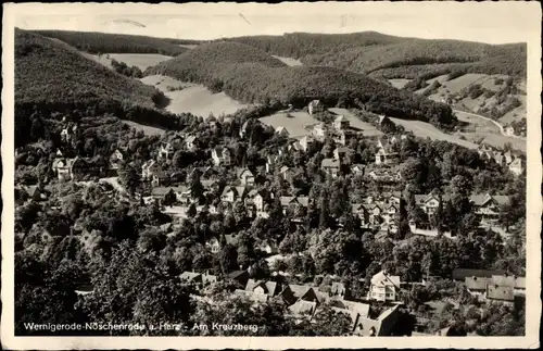 Ak Nöschenrode Wernigerode am Harz, Partie am Kreuzberg