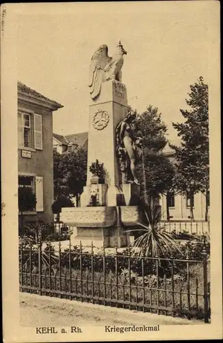 Ak Kehl am Rhein, Kriegerdenkmal