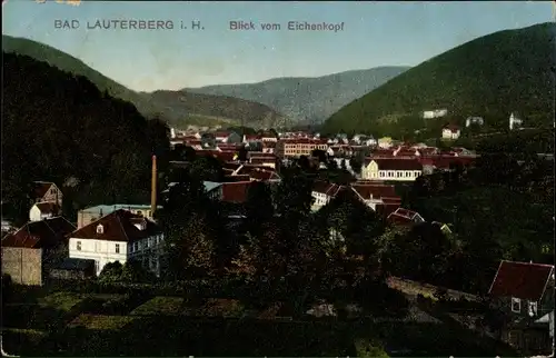 Ak Bad Lauterberg im Harz, Ort vom Eichenkopf aus gesehen