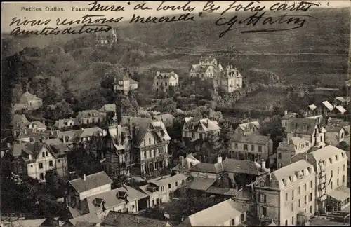 Ak Petites Dalles Seine Maritime, Panorama