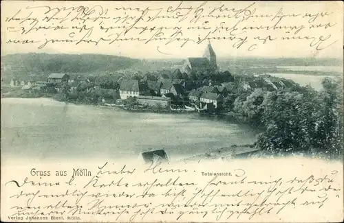 Ak Mölln im Herzogtum Lauenburg, Totalansicht