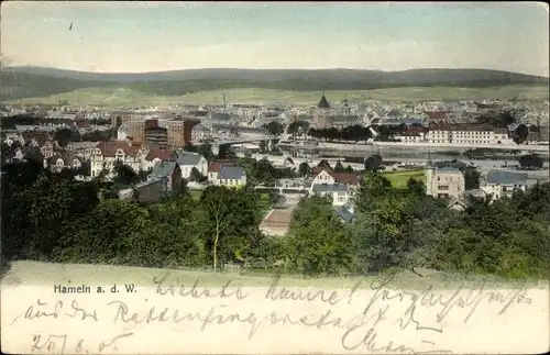 Ak Hameln in Niedersachsen, Gesamtansicht