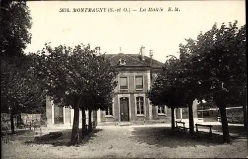 Ak Montmagny Val d’Oise, La Mairie