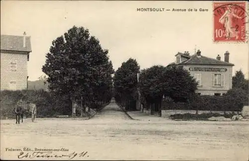 Ak Montsoult Val-d’Oise, Avenue de la Gare