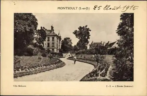 Ak Montsoult Val-d’Oise, Villa Bethanie, L'Entree