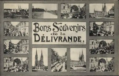 Ak La Delivrande Calvados, Stadtansichten