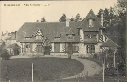 Ak Dives sur Mer Calvados, Villa Normande