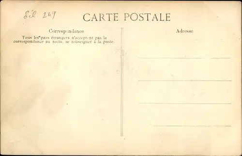 Ak Circuit de l'Est d'Aviation 1910, Premiere Etape Paris Troyes, Aviateur Leblanc, monoplan Bleriot