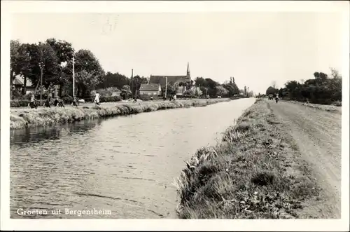 Ak Bergentheim Overijssel, Flusspartie