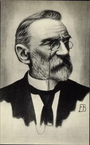 Ak Journalist und Dichter August Snieders, Portrait