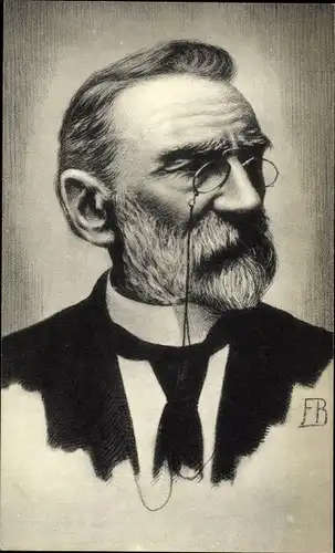 Ak Journalist und Dichter August Snieders, Portrait