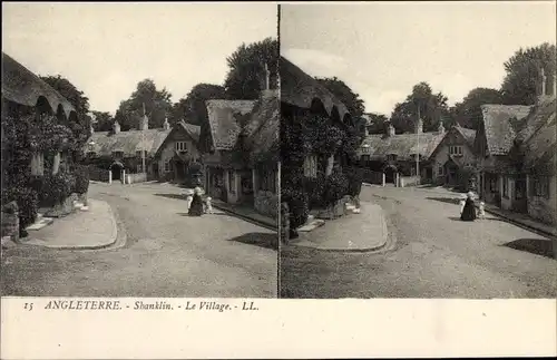 Stereo Ak Shanklin Isle of Wight England, Village