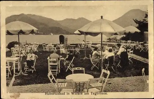 Ak Bad Wiessee in Oberbayern, Hubertusbad, Tegernsee