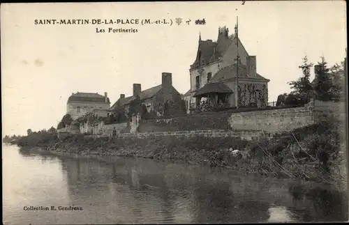 Ak Saint Martin de la Place Maine et Loire, Les Fortineries