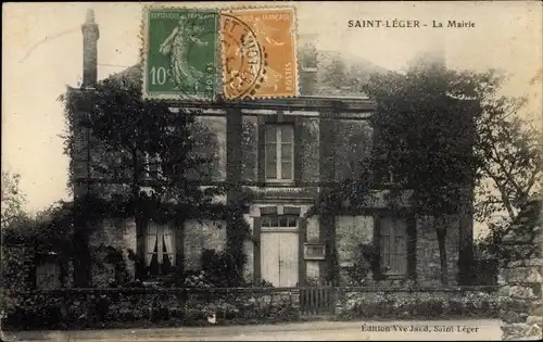 Ak Saint Léger des Bois Maine et Loire, Mairie