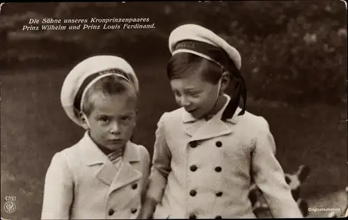 Ak Prinz Wilhelm und Prinz Louis Ferdinand von Preußen, NPG 4780