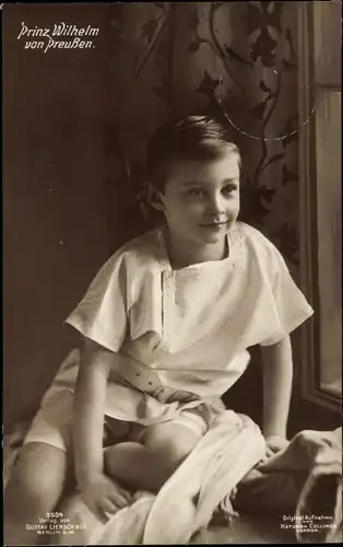 Ak Prinz Wilhelm von Preußen, Liersch 3504