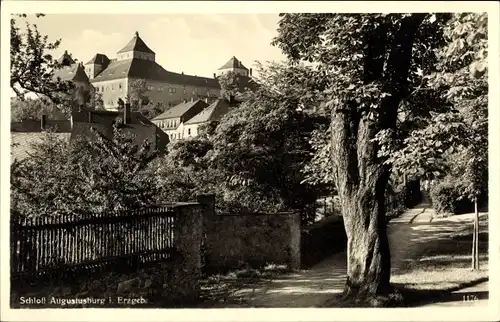 Ak Augustusburg Erzgebirge, Ansicht des Schlosses