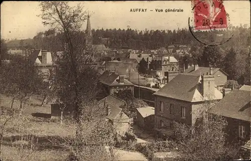 Ak Auffay Seine Maritime, Vue generale