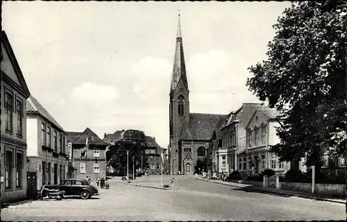 Ak Marne in Holstein, Blick zur Kirche