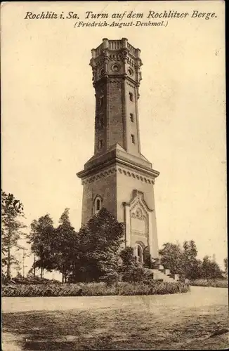 Ak Rochlitz an der Mulde, Rochlitzer Berg, Friedrich August Turm