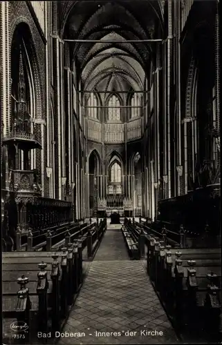 Ak Bad Doberan im Kreis Rostock, Kirche, Innenansicht