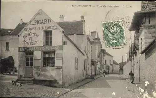 Ak Montsoult Val-d’Oise, Rue de Pontoise