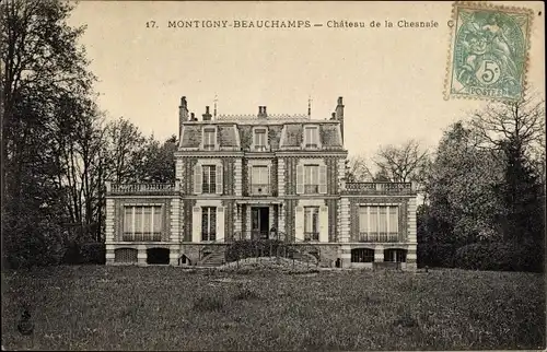 Ak Montigny Beauchamps Val d´Oise, Chateau de la Chesnaie