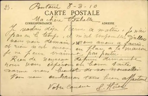 Ak Pontoise Val d'Oise, Les inondations de l'Oise, janvier 1910, Quai du Pothuis