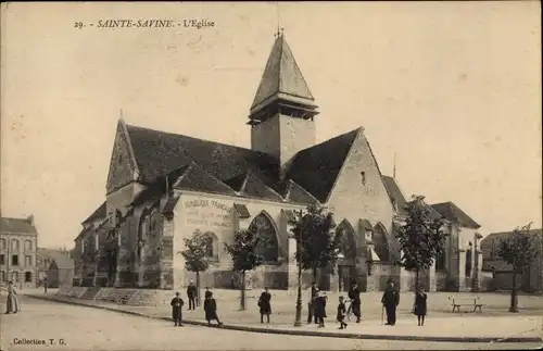 Ak Sainte Savine Aube, L'Eglise