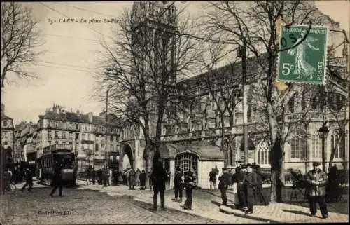 Ak Caen Calvados, La Place St. Pierre