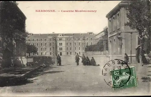 Ak Narbonne Aude, Caserne Montmorency