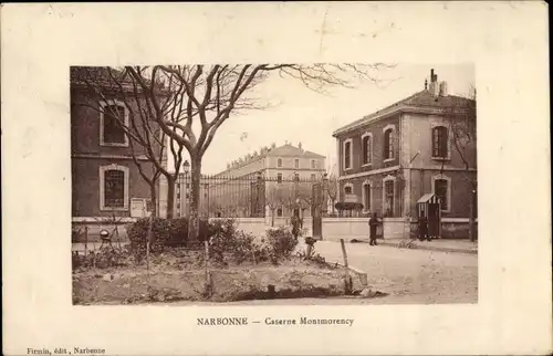Ak Narbonne Aude, Caserne Montmorency
