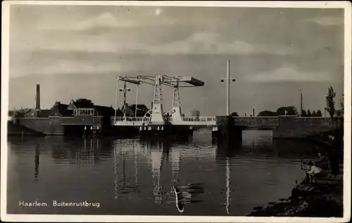 Ak Haarlem Nordholland Niederlande, Buitenrustbrug