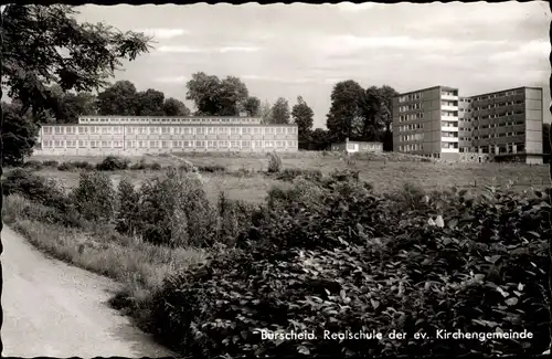 Ak Burscheid in Nordrhein Westfalen, Realschule der ev. Kirchengemeinde