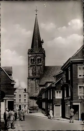 Ak Burscheid in Nordrhein Westfalen, Hauptstraße, Kirche