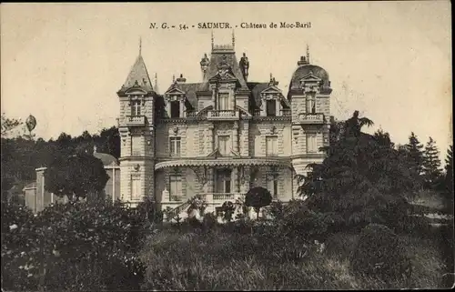 Ak Saumur Maine et Loire, Chateau de Moc Baril