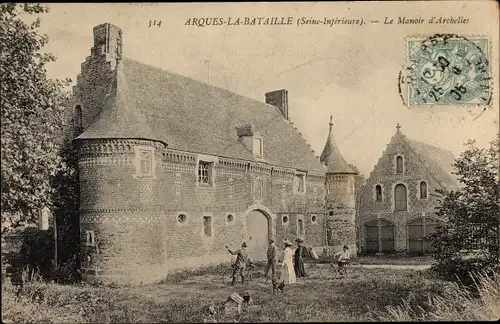 Ak Arques la Bataille Seine Maritime, Le Manoir d'Archelles