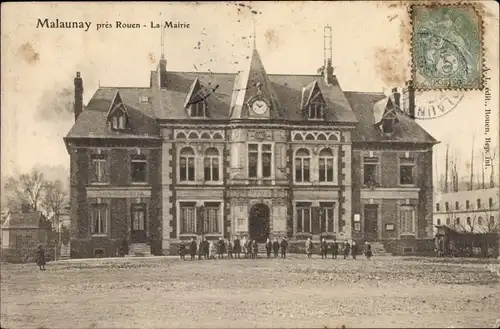 Ak Malaunay Seine Maritime, La Mairie