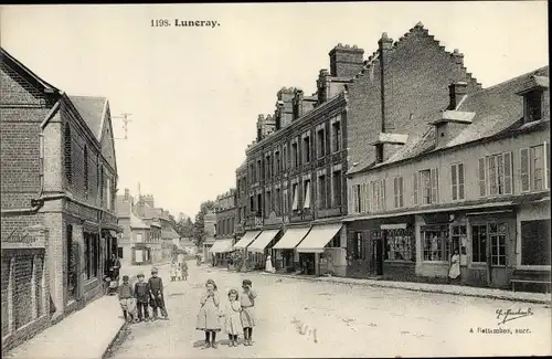 Ak Luneray Seine Maritime, Stadtpartie