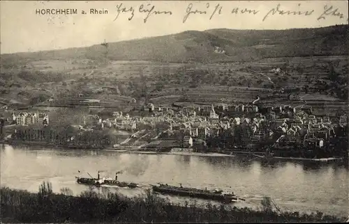 Ak Horchheim Koblenz am Rhein, Blick auf den Ort