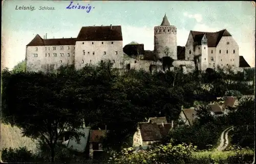 Ak Leisnig in Sachsen, Schloss