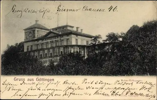 Ak Göttingen in Niedersachsen, Rohns Volksgarten