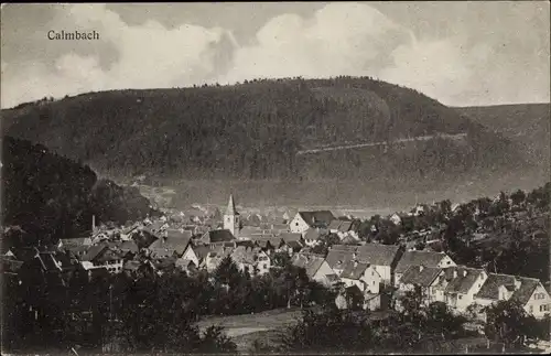 Ak Calmbach Bad Wildbad im Schwarzwald, Panorama