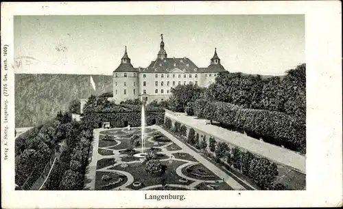 Ak Langenburg in Baden Württemberg, Gartenanlagen