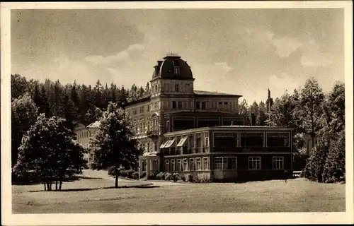 Ak Bad Reiboldsgrün Auerbach im Vogtland, Kurhaus, Neubau